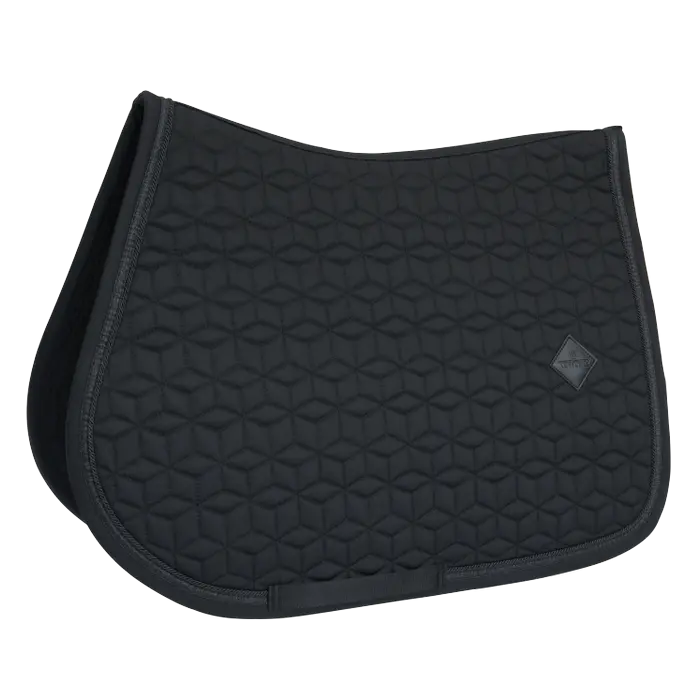 Jump Saddle Pad Glitter Rope - Black