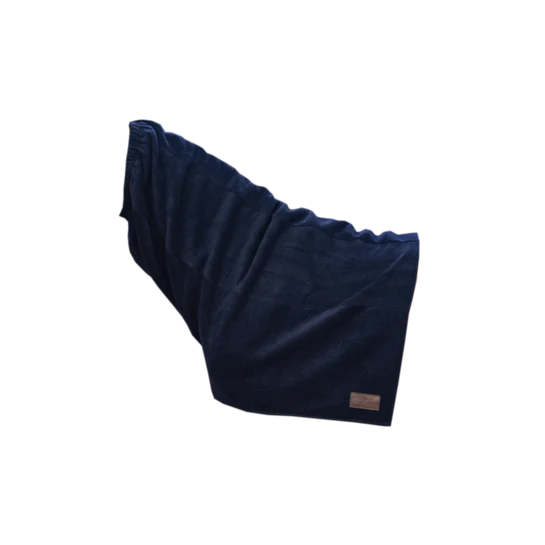 Heavy Fleece Horse Scarf - Navy