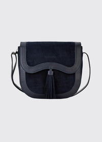 Monart Suede Saddle Bag - French Navy