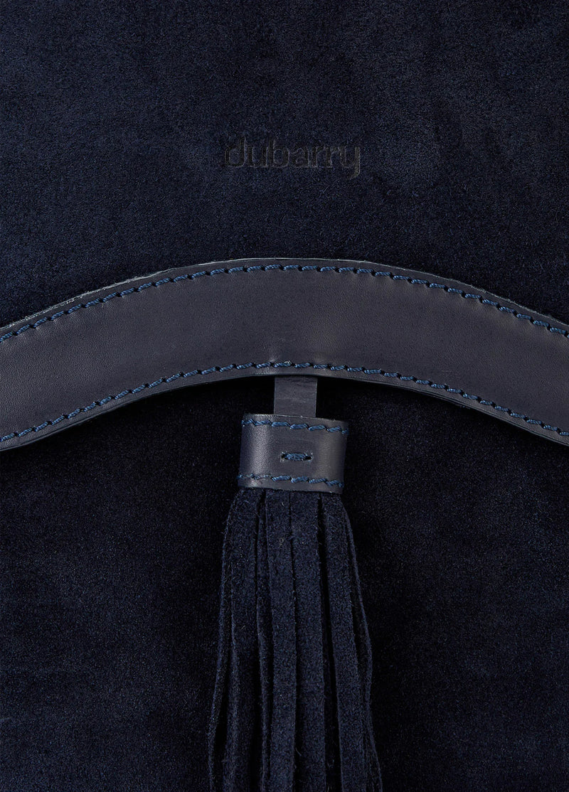 Monart Suede Saddle Bag - French Navy