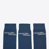 3 Pack Logo Socks - Navy