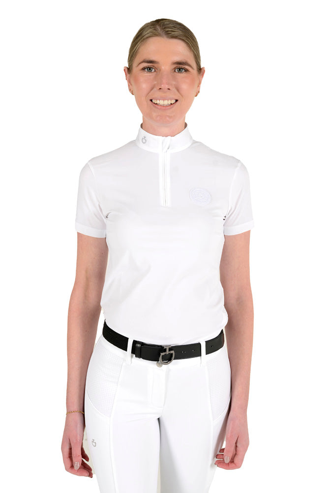 Jersey Short Sleeve Competition Polo - White