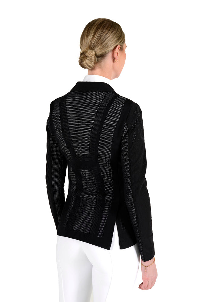 SS24 Revo Perforated Light Tech Knit Jacket - Black/White