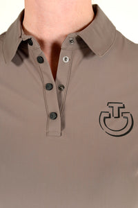 Perforated Insert S/S Training Polo - Mushroom