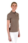 Perforated Insert S/S Training Polo - Mushroom