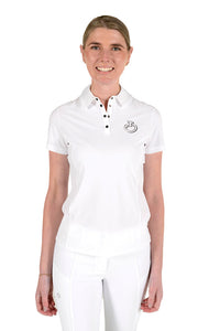 Perforated Insert S/S Training Polo - White