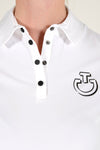 Perforated Insert S/S Training Polo - White