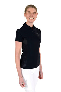 Perforated Insert S/S Training Polo - Navy