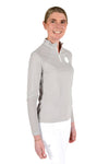 Perforated Insert L/S Training Polo - Light Grey