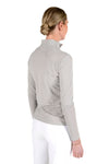 Perforated Insert L/S Training Polo - Light Grey