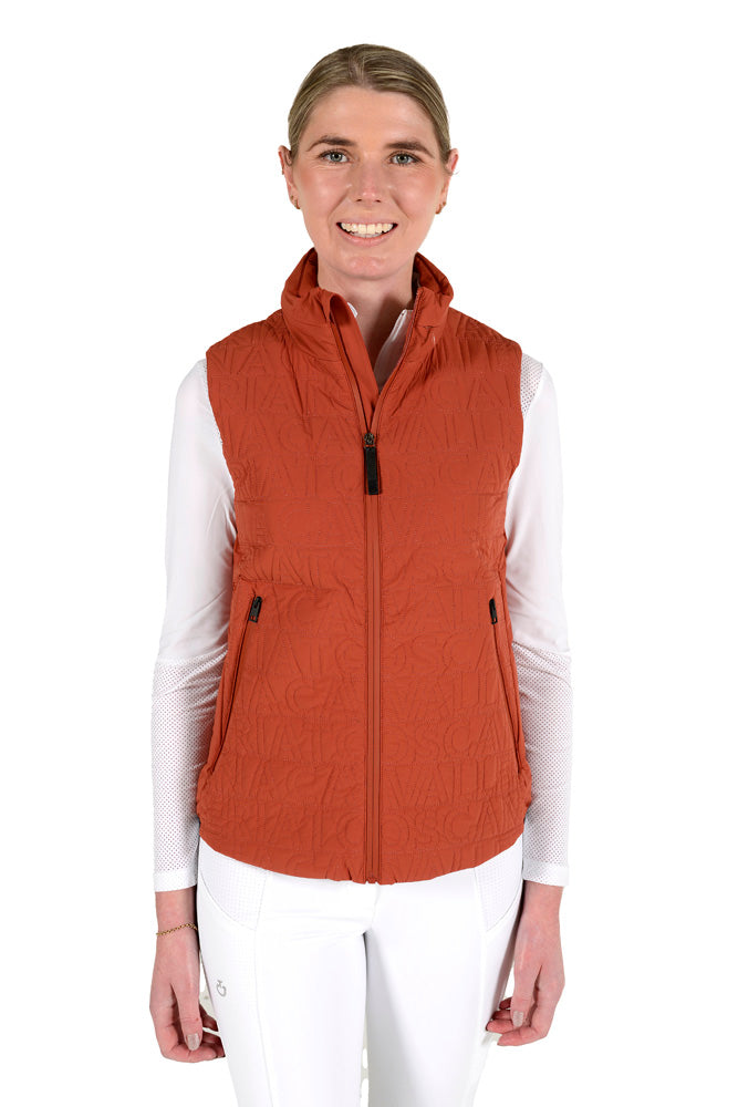 Lightweight Puffer Vest - Terracotta