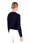 Cotton Crew Neck Sweater - Navy