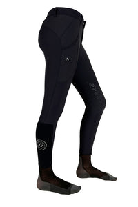 Girl's Perf Insert Breeches - Navy