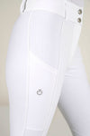 Perf Insert Breeches - White