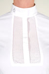 Perforated Long Sleeve Competition Shirt - White