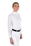 Perforated Long Sleeve Competition Shirt - White