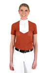 Perforated Short Sleeve Competition Shirt - Terracotta