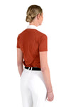 Perforated Short Sleeve Competition Shirt - Terracotta