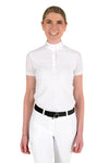 Perforated Short Sleeve Competition Polo - White