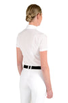 Perforated Short Sleeve Competition Polo - White