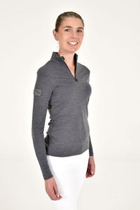 Tech Wool Half Zip - Grey