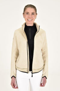 Teddy Bear Fleece Zip Up - Sand