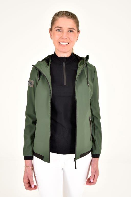 Thermal Hooded Performance Softshell - Forest Green