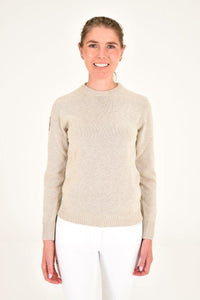 Pure Wool Crew Neck Sweater - Sand