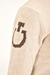 Pure Wool Crew Neck Sweater - Sand