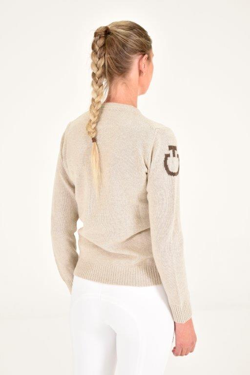 Pure Wool Crew Neck Sweater - Sand