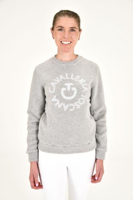 Fleece Crew Neck Pullover - Grey