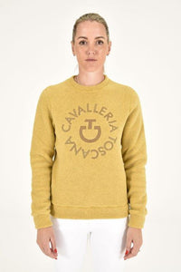 Fleece Crew Neck Pullover - Golden Ochre