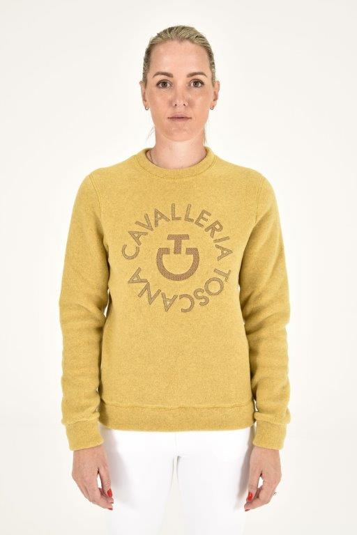 Fleece Crew Neck Pullover - Golden Ochre