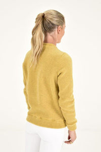 Fleece Crew Neck Pullover - Golden Ochre