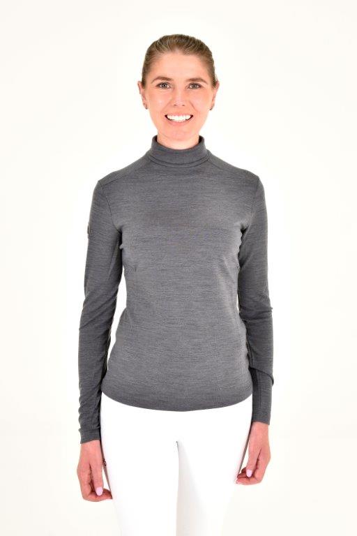 Tech Wool Training Turtleneck - Iron Grey