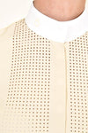 Perforated Bib S/S Shirt - Sand