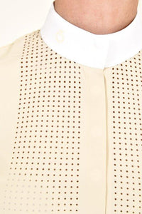 Perforated Bib S/S Shirt - Sand