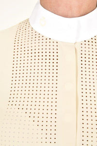 Perforated Bib L/S Shirt - Sand