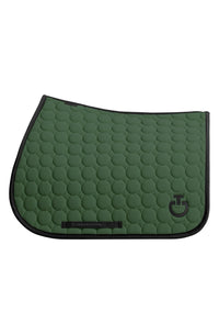 Circle Quilted Jump Pad - Forest Green