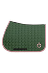 Circle Quilted Jump Pad - Forest Green/Dusty Rose