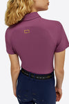 Short Sleeve Zip Training Polo - Berry