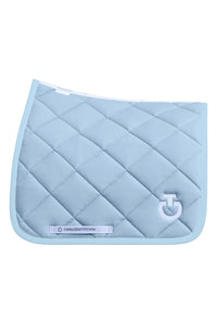 Diamond Quilted Jersey Dressage Saddle Pad - Blue Fog