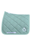 Diamond Quilted Jersey Dressage Saddle Pad - Light Teal Green