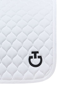 SS25 Circular Quilt Dressage Saddle Pad - White Full