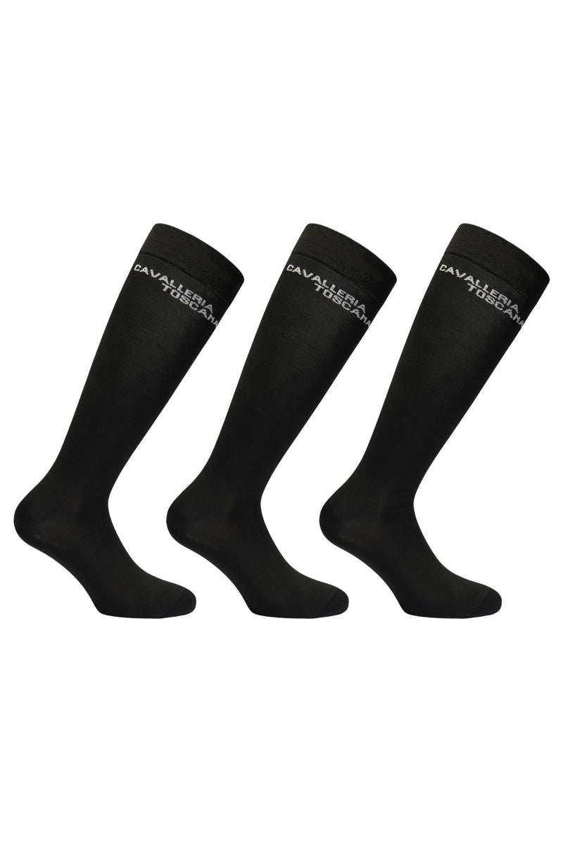 3 Pack Logo Socks - Black