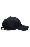 Silicone Patch Baseball Cap - Black