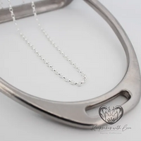 Sterling Silver Oval Belcher Chain 55cm