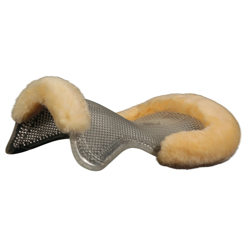 Therapeutic Gel Pad - Half Sheepskin Edge - Natural