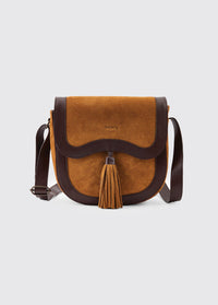 Monart Suede Saddle Bag - Camel