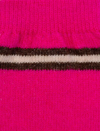 Lambswool Socks - Brown/Pink